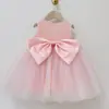 Vestido para Niña Vestido de Princesa Cumpleaños Chal de Terciopelo Verano Falda de Malla Tutú de Encaje Rosa Conjunto para Fiesta y Actuación