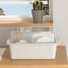 Estante Almacenamiento Platos Alacena Cocina Hogar con Tapa Escurridor Estante Almacenamiento Platos para Vajilla Platos Tazones y Palillos Caja Almacenamiento