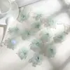 J 5cm Tecido de Organza Fio de Hibisco Flor de Fio Flor Artificial DIY Acessório de Cabelo Feito à Mão Prendedor de Cabelo Material Roupa Chapéu de Palha Acessório de Flor