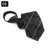Gravata simples e conveniente sem zíper para vestido masculino moderno Business Casual Coffee Brown Tie 8CM de largura