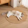 Tapete redondo de imitação de sisal, espessado para sala de estar, quarto, sofá, mesa de centro, escritório, almofada de cadeira, tapete de casa liso
