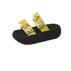 Sandalias de Plataforma Gruesa con Lazo para Mujer, Nuevo Estilo Verano 2026, Chanclas Suaves de Plataforma para Combinar con Vestidos, Sandalias de Dedo para Playa