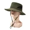 Sombrero de Pescador con Bordes de Malla para Sombrear del Sol en Exteriores de Primavera y Verano, Sombrero de Sol Transpirable con Protección Solar para Hombres y Mujeres, Sombrero de Sol para Senderismo y Pesca en Exteriores