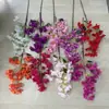 Bougainvillea Artificial de Haste Única para Exportação Atacado, Decoração de Parede Externa para Hotel, Flores para Arranjo de Decoração de Cena de Casamento