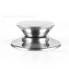 Mango de Silicona para Tapa de Olla, Perillas Superiores Antiescaldado, Cabeza de Acero Inoxidable Brillante para Tapa de Olla, Tapa al por Mayor en Stock Perilla de Silicona para Olla