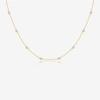 Moda Coreana Plata Esterlina S925 Perla Hecha a Mano Cadena de Cuentas Estilo Japonés-Coreano Anti-pérdida Collar para el Cuello Clavícula Cadena para el Cuello para Mujer