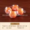 Caja de Embalaje Desechable Personalizada para Frutas, Caja de Plástico Transparente con Tapa, Caja de Embalaje para Manzanas de Cuatro y Seis Piezas