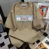 Camiseta Divertida con Estampado de Manga Corta para Mujer, Diseño Retro Coreano de Nicho, Nuevo Estilo Verano 2025, Top Estilo Lazy Ins