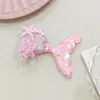 Novo Grampo de Cabelo Sereia com Lantejoulas de Princesa Grampo Infantil Fofo de Cauda de Peixe Franja Clipe Lateral Estrela do Mar Concha Acessório de Cabeça