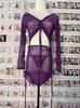 Vestido Sexy de Malla Transparente Estilo Francés con Cordón en Negro, Talla Grande, para Mujeres Curvilíneas, 721