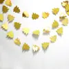 Guirnalda Creativa de 10 Árboles de Navidad de Papel 3D Cadena de Adornos Navideños Decoraciones Colgantes para Fiestas Suministros para Decoración de Pared y Techo
