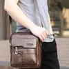 Bolsos Nuevos de Negocios para Commuter Primavera 2025, Artículos de Cuero, Bolsos de Negocios, Maletines para Hombre de Color Sólido con Letras de PU