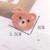 Estilo Primavera y Verano Accesorios para la Cabeza Materiales Semi-Terminados Parches para Ropa Oso de Lana de Dibujos Animados Parches Bordados Decorativos Pequeños