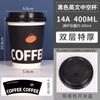 Vaso de Papel Desechable Grueso de Doble Capa Hueco para Café y Té con Tapa, Aislado, Antiescaldaduras, para Bebidas Calientes de Oficina, Envase para Bebidas Calientes