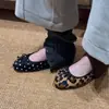 Primer Encuentro Temporada Lazo Versátil Estilo de Noche Zapatos Planos para Mujer sin Cordones Puntera Redonda Sencillos Cómodos Suela Suave