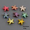 Contas Soltas de Estrela do Mar Colorida e Tartaruga Marinha, Contas Espaçadoras Acrílicas Bicolores de Borboleta e Patinha de Urso, Contas de Concha Imitação com Furo Reto, Acessórios para Joias