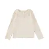 Camiseta de Manga Larga con Cuello Fruncido para Niña Wulibu Yi, Camiseta Básica Dulce Estilo Coreano, Nuevo Conjunto de Otoño 2026 para Niñas Pequeñas