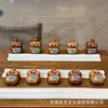 Calabaza pintada de madera de durazno para la riqueza y la prosperidad, accesorio artesanal para pulseras hechas a mano DIY, joyería para manos, accesorio de moda S