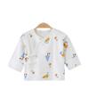 Ropa de media espalda para recién nacido 0-3 junio primavera y otoño algodón ropa ajustada para bebé recién nacido ropa de monje infantil manga larga