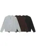 Mu Qiu Ropa para Hombre 700G Peso Pesado Estilo Old Money Suéter de Punto Trenzado Henley Manga Larga para Hombre Suéter Cálido Holgado para Hombre