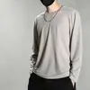 Venda Quente Transfronteiriça Roupa Masculina Manga Longa de Seda Gelada Verão Malha Respirável Secagem Rápida Proteção Solar ao Ar Livre Camiseta Camada de Base Masculina