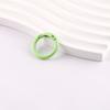 Hebilla de Resorte de Color Pintado Material para Joyería DIY Anillo de Resorte Abierto Abalorios Colgante para Teléfono Móvil Llavero