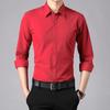 Camisa Blanca para Hombre para Primavera y Otoño, Ropa Formal de Negocios Profesional, Camisa Casual de Manga Larga Negra y Gris sin Planchar, Una Pieza Envío Directo