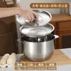 Contenedor Premium de Manteca para el Hogar, Recipiente de Aceite de Acero Inoxidable 304, Bol para Batir Huevos con Tapa, Recipiente de Cocina, Olla Portátil para Colar Aceite, Recipiente para Filtrar Aceite