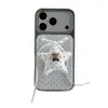 Funda para Teléfono Móvil Estilo Coreano Ins Oso Lindo 17Promax Adecuada para 16Promax Epoxi 15Pro/14Pro Puntos