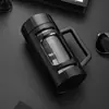 [Antiqueda e à Prova de Explosão] Separador de Chá e Água Caneca de Chá Grande Capacidade Vidro de Camada Dupla Caneca Simples Caneca de Água Portátil para Homens