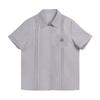 Traje de Moda Estilo Universitario para Mujer Verano 2024 Nuevo Camisa Bordada de Manga Corta Falda Plisada Adelgazante de Cintura Alta Conjunto de Dos Piezas