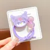 Kuromi Infantil Elástico de Borracha Menina Desenho Animado Sanrio Elástico Corda de Cabelo Não Machuca o Cabelo Acessórios de Cabelo de Coque de Menina