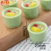 Juguetes de Comida de la Serie de Estofados Nutritivos Tridimensionales Simulados, Accesorios de Joyería de Resina Hechos a Mano para Bricolaje, Colgantes, Decoraciones
