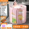 Cubo de Baño Plegable para el Hogar Portátil Ecológico Grande de Siete Capas Espesado Aislante Acolchado Sin Instalación Cubo de Baño para Adultos