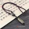 Colar de contas de ágata nove olhos no atacado para homens e mulheres corrente de pescoço de contas estilo nacional vintage corrente de suéter corrente de corda cruzada corrente de clavícula