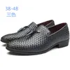 Sapatos Masculinos Tecidos Plus Size 3701 Apenas Preto Sapatos da Moda Sapatos para Dirigir Transfronteiriços Tamanho 38-48 Sapatos de Couro