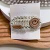 Corea del Sur Dongdaemun Nueva Lana Smiley Clip Lateral Horquilla Lindo Lindo Lindo Chica Flequillo Clip Boutique Accesorios para el Cabello