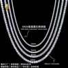 Corrente de Tênis Grande Venda Moissanita Cor D 2-6,5mm Prata 925 Corrente de Tênis de Linha Única Colar Pulseira Corrente de Tênis