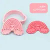 Serie Arcoíris Moldes para Galletas DIY con Diseño Realista de Prensado 3D, Material de Grado Alimenticio, Fácil de Limpiar, un Imprescindible para Hornear