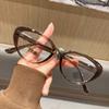 Armazones de Gafas Europeos y Americanos Personalizados Ojo de Gato, Armazones de Gafas de Marco Grande Retro a la Moda, Tendencia Street Photography, Gafas de Aspecto Adelgazante Sin Maquillaje