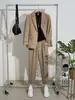 Conjunto de Terno Casual Masculino, Estilo Coreano para Primavera e Outono, Caimento Solto, Blazer Masculino Elegante e Moderno Estilo Hong Kong
