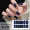 Adesivos para Manicure em Gel Sem Luz de 14 Dedos Popular na Temu Transfronteiriça Adesivos de Unha à Prova d'Água de Longa Duração