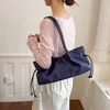 Bolsa de Hombro de Nylon de Moda Súper Popular Simple Estilo Perezoso Diseño de Cierre de Cordón Versátil para el Trabajo en Hombro Debajo del Brazo