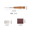 Cuchillo para Cortar Pan de Acero Inoxidable de Venta Caliente Transfronterizo, Cuchillo Plano para Dividir Masa, Cuchillo de Corte, Mango de Madera de Haya, Cuchillo Curvo para Cortar Pan