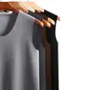 Chaleco Térmico Sin Costuras para Hombre, Ropa Interior para Hombre, Chaleco Base de Color Sólido Doble Cara de Terciopelo Alemán, Top Base para Otoño e Invierno