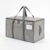 Bolsa de mudanza impermeable y a prueba de polvo superventas transfronteriza, bolsa de embalaje, bolsa tejida con asa reforzada de gran capacidad, bolsa de almacenamiento