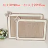 Materiais Decorativos Ecológicos para Jardim de Infância DIY Artesanal Corda de Cânhamo Pingente de Madeira Linho Retrô Pingente Decorativo de Parede Pingente