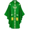 Atuendo de oración sacerdotal y monástico, disfraz de cosplay, túnica larga medieval europea y americana, capa estampada, disfraz holgado, en stock