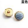 Tela con patrón de color botones metálicos cosidos a mano vestido camisero de mujer botones decorativos botones de algodón 12 mm