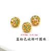 Cobre Puro Cloisonné Esmalte Agujero Pasante Incrustado Hueco Cuentas Sueltas DIY Pulsera Creativa Cultural Pulsera Joyería para Ropa Accesorios